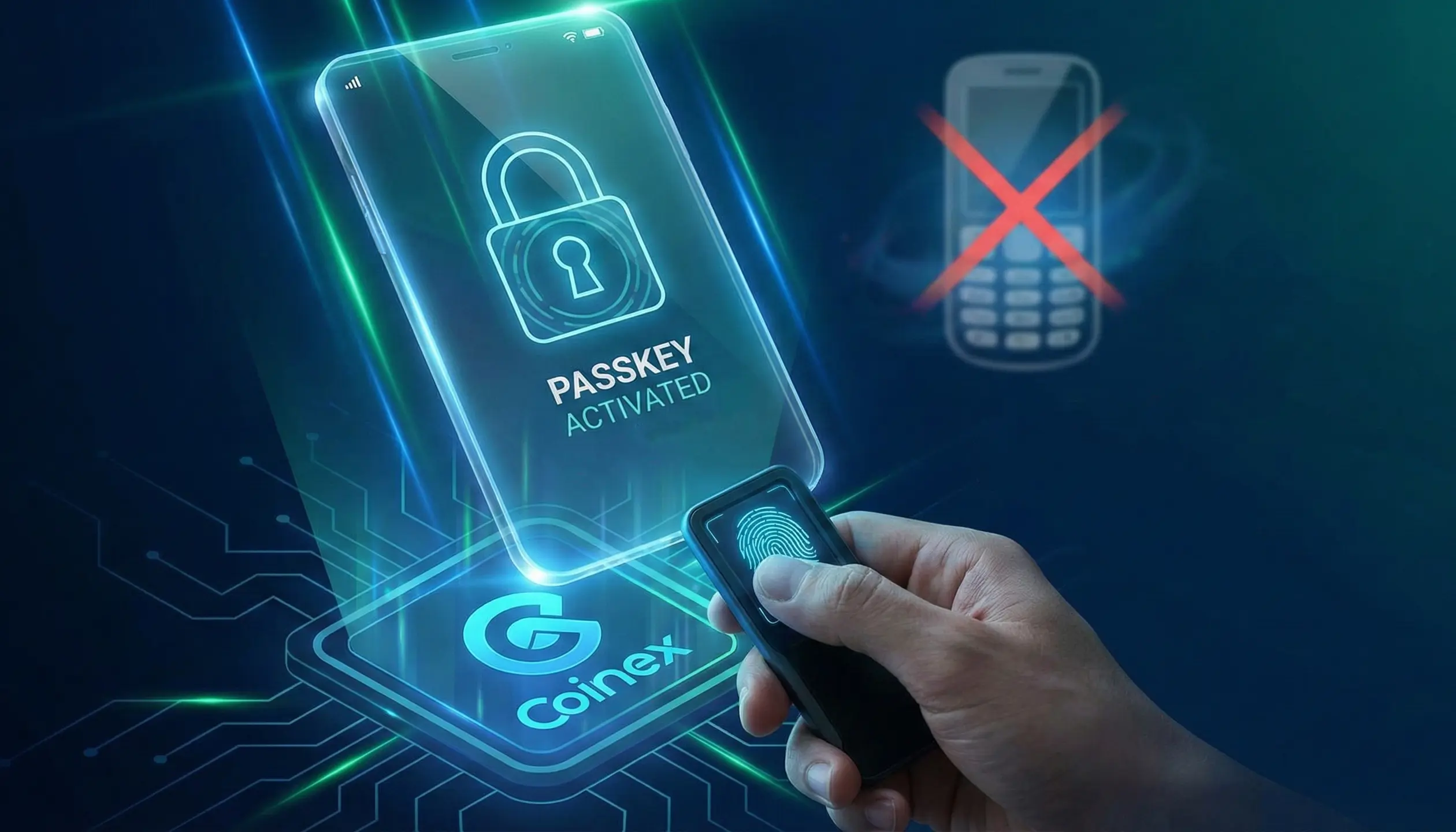 فعال سازی Passkey کوینکس