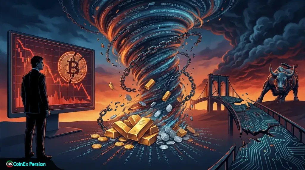 ریزش بیت‌کوین - طلا