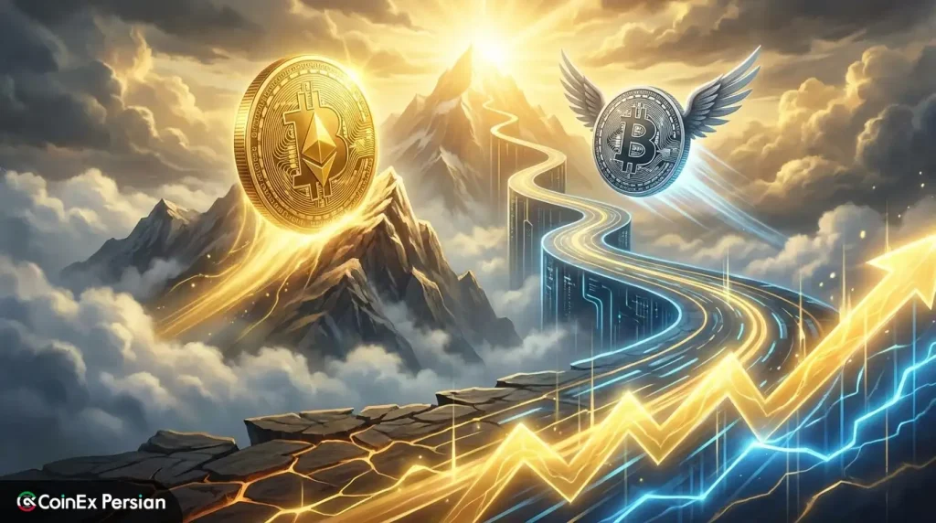 قیمت طلا و بیت کوین