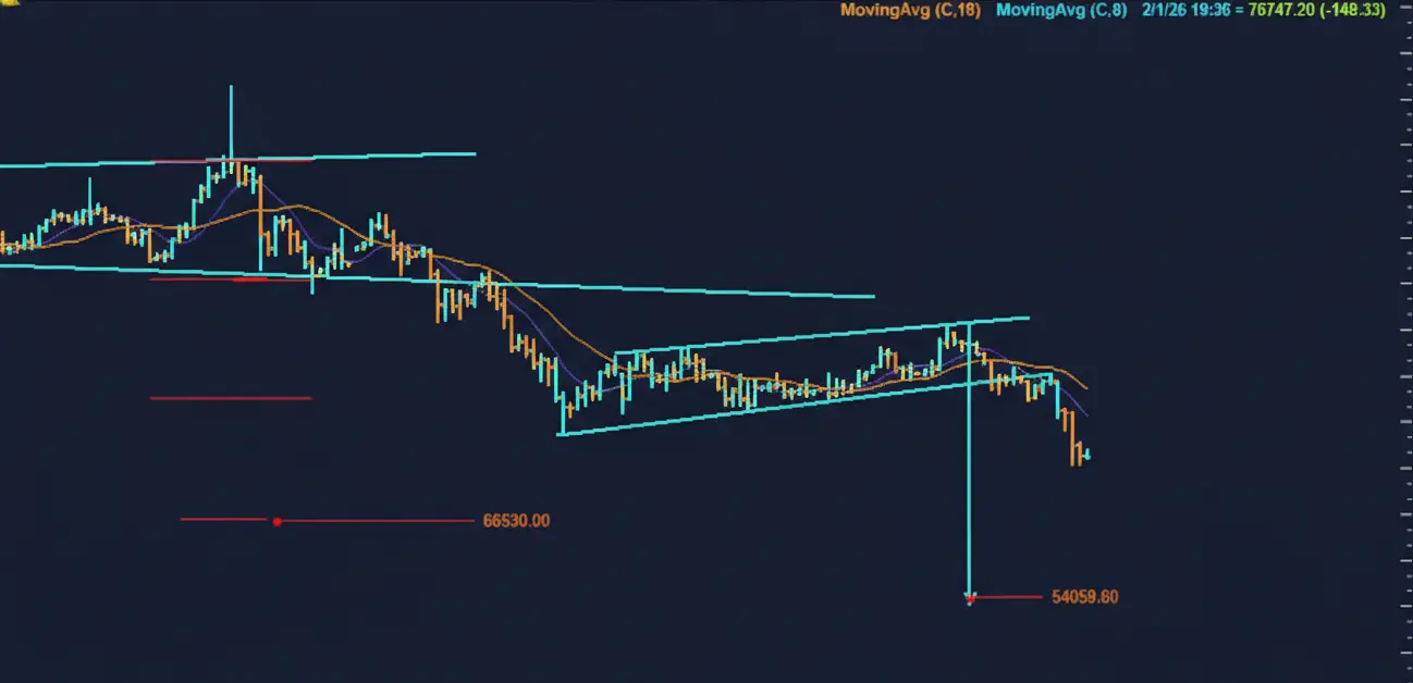 سقوط آزاد بیت کوین